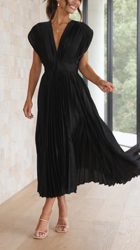 Rosalie Pleated Midi Dress