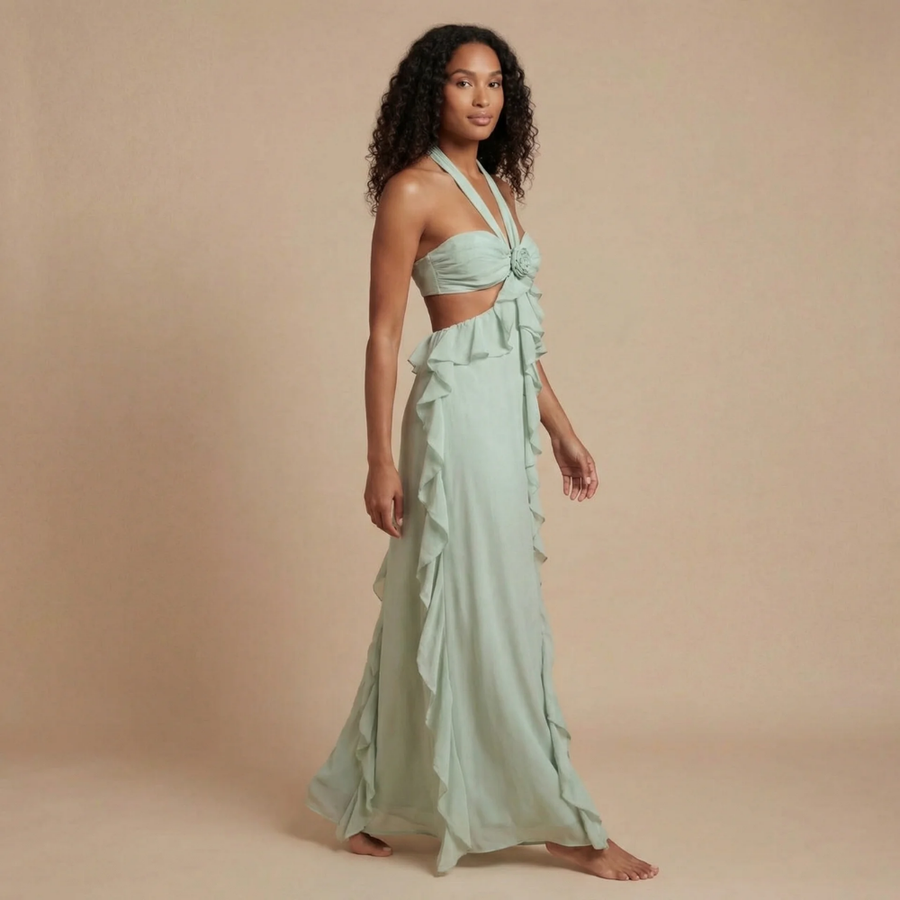 Rosalie Ruffle Maxi Dress