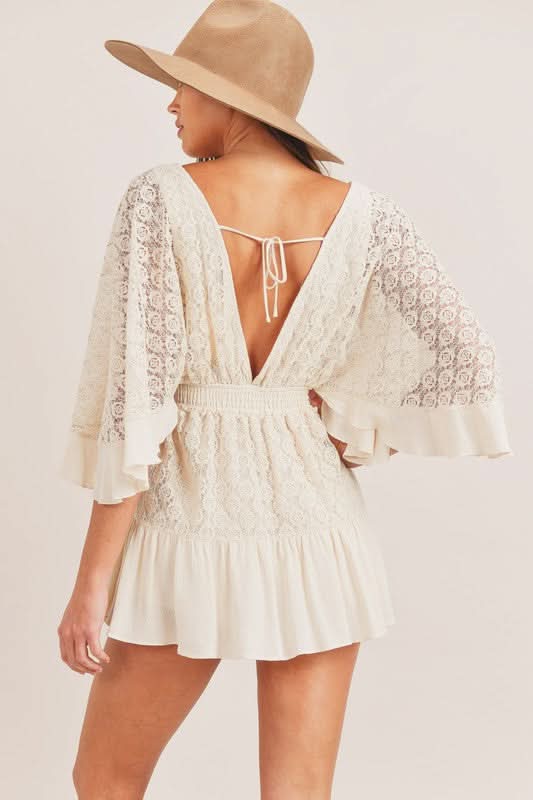 Savannah Lace Mini Romper