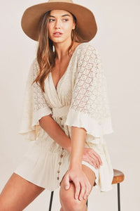 Savannah Lace Mini Romper