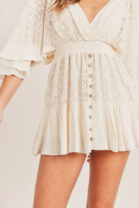 Savannah Lace Mini Romper
