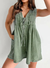 Sawyer Lace Up Mini Romper
