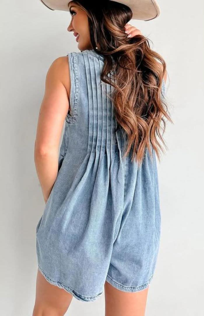 Sawyer Lace Up Mini Romper