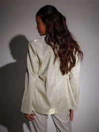 Sequin Glitter Blazer Set