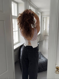 Sienna Draped Polka Dot Crop Top