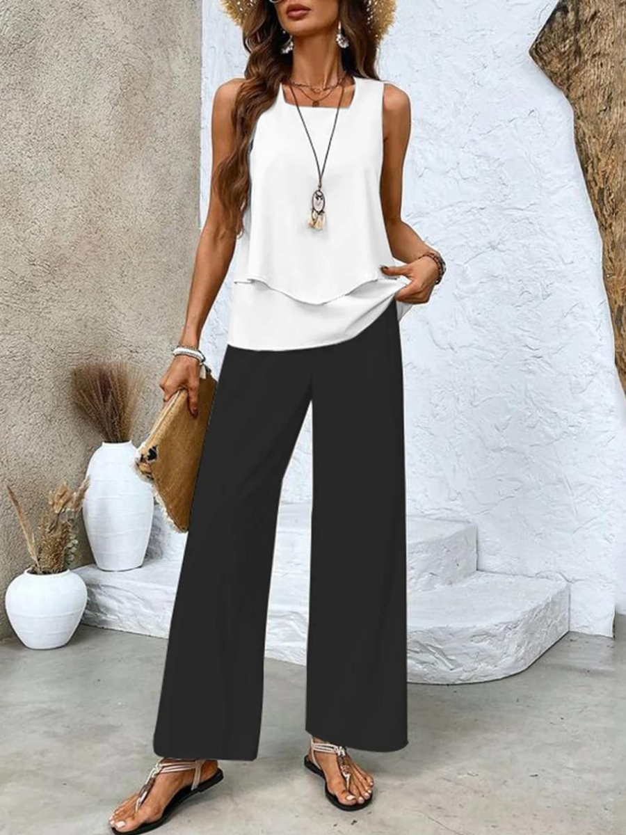 Sienna Layered Pants Set