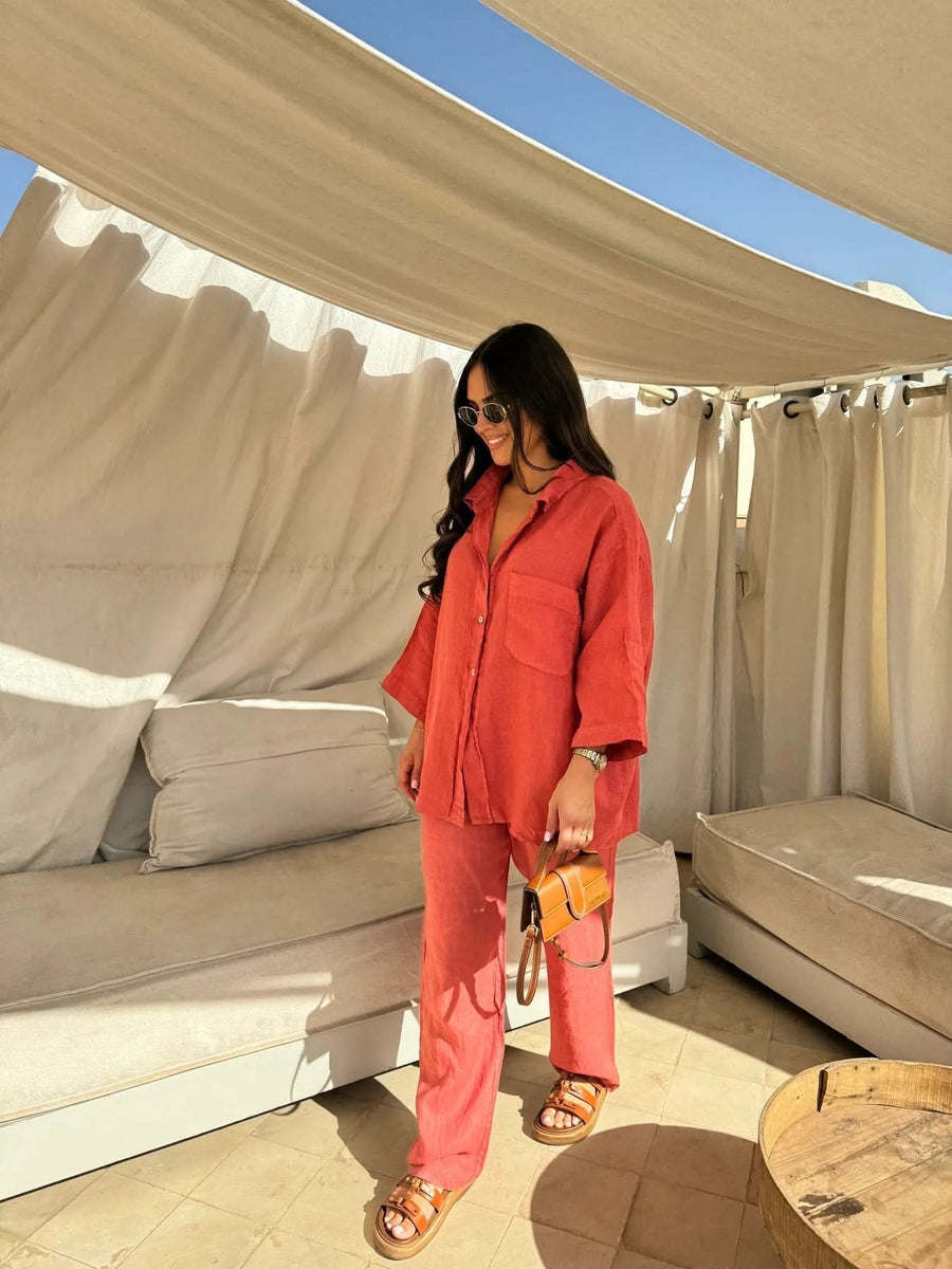 Sienna Linen Pants Set
