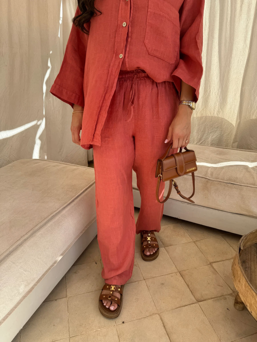 Sienna Linen Pants Set