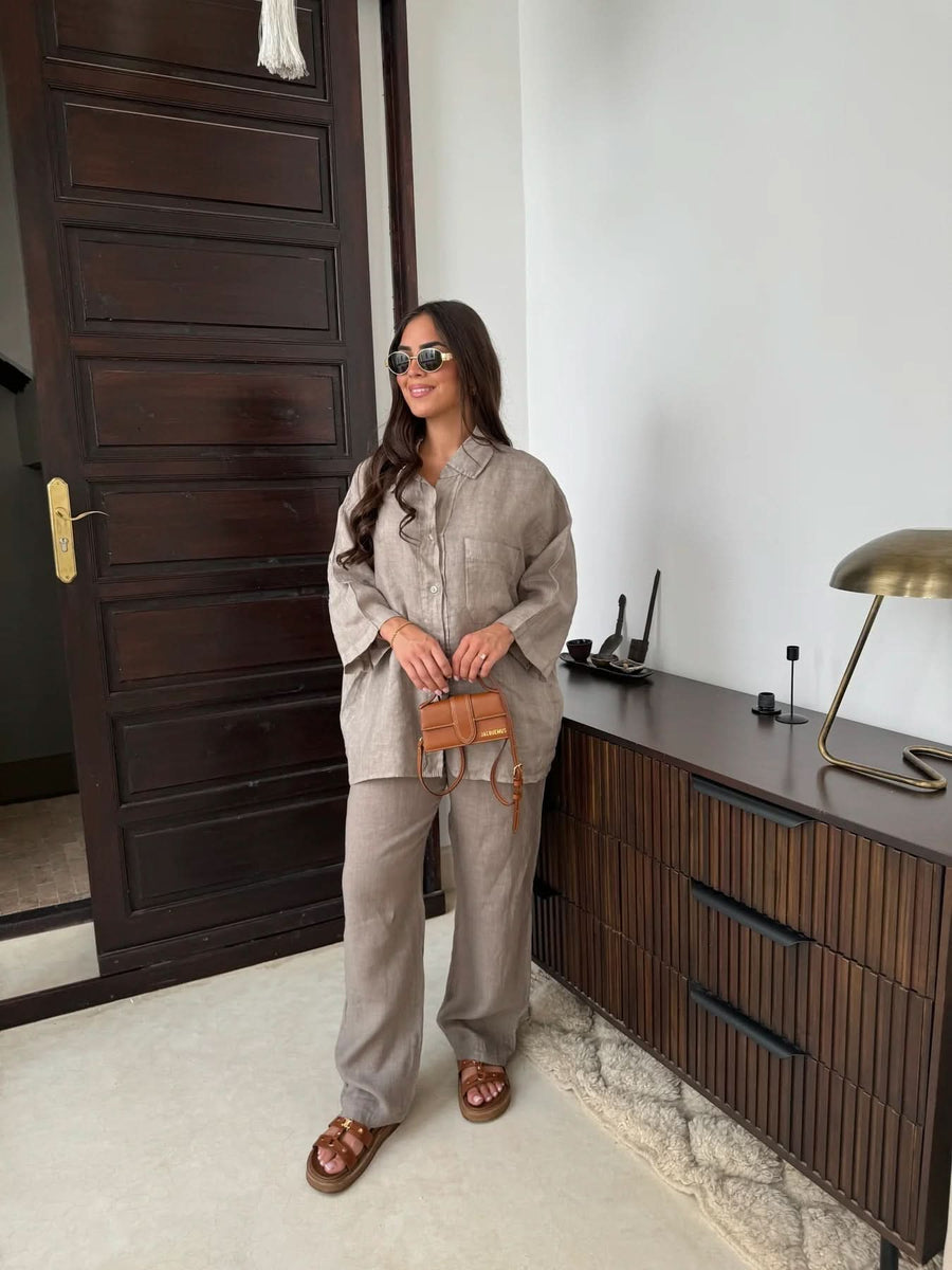 Sienna Linen Pants Set