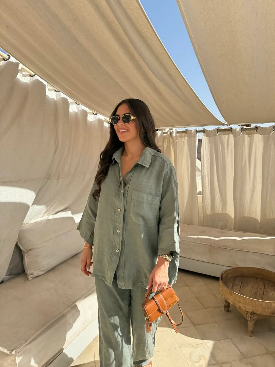 Sienna Linen Pants Set