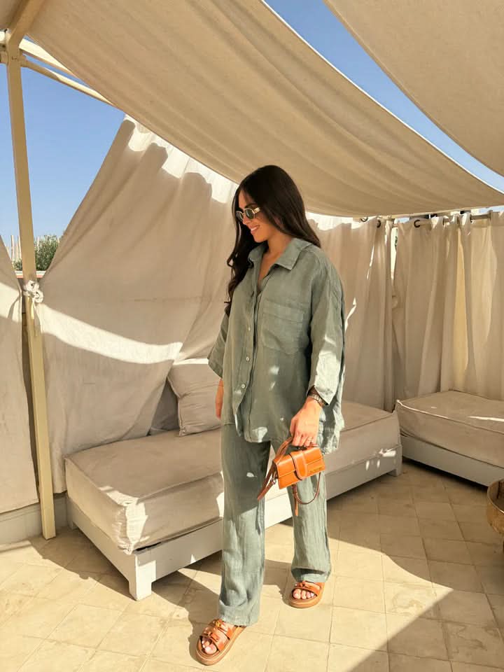 Sienna Linen Pants Set