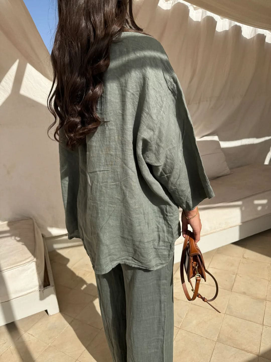 Sienna Linen Pants Set