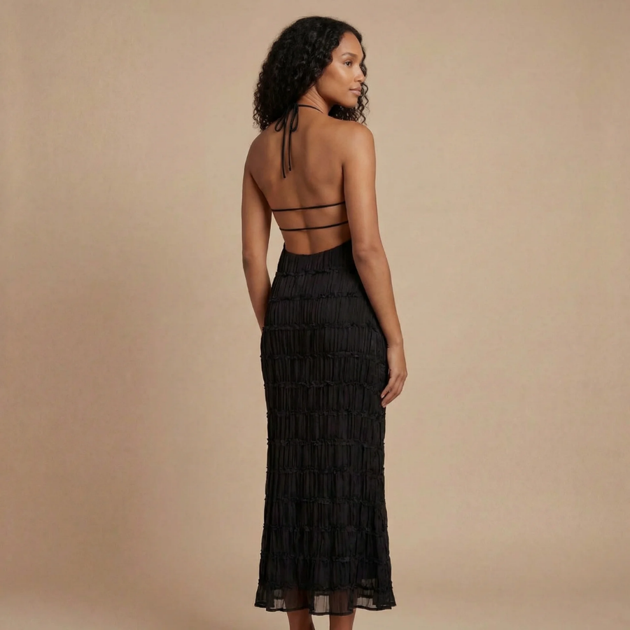 Sienna Pleated Maxi Dress