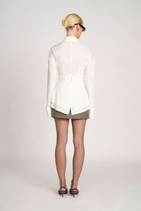 Sienna Ruched Collared Top