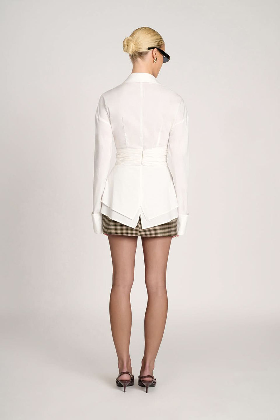 Sienna Ruched Collared Top