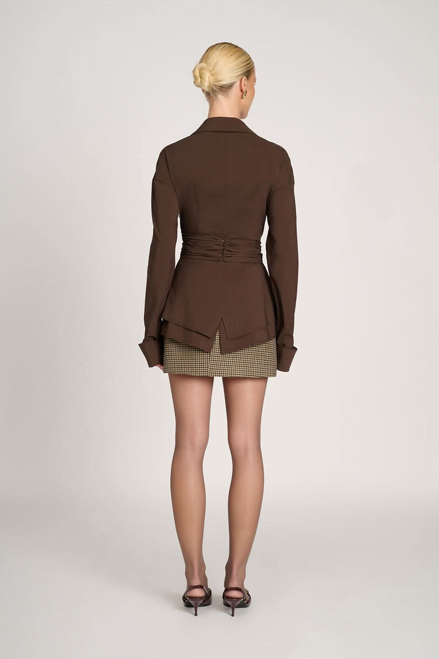 Sienna Ruched Collared Top