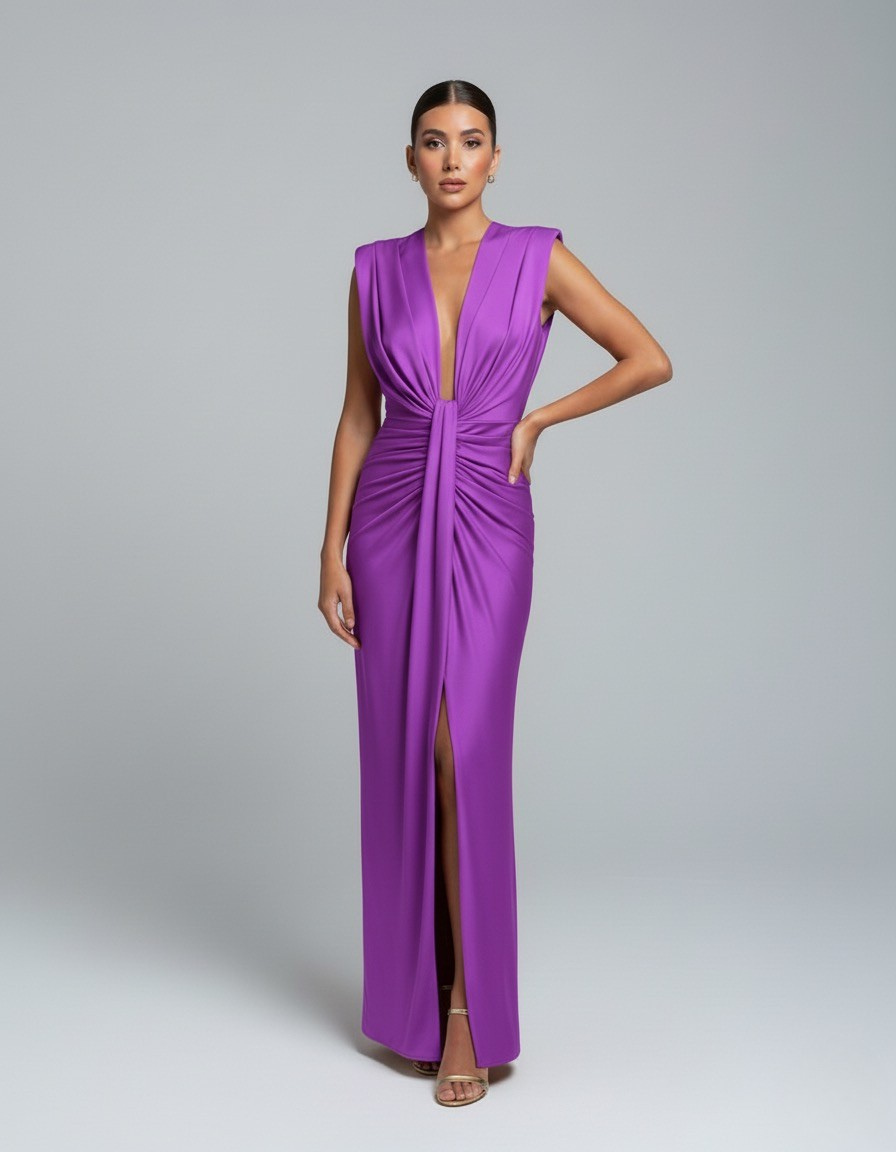 Sienna Ruched Maxi Dress