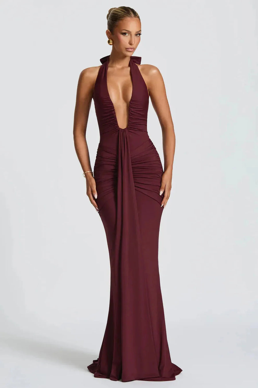 Sienna Ruched Maxi Dress