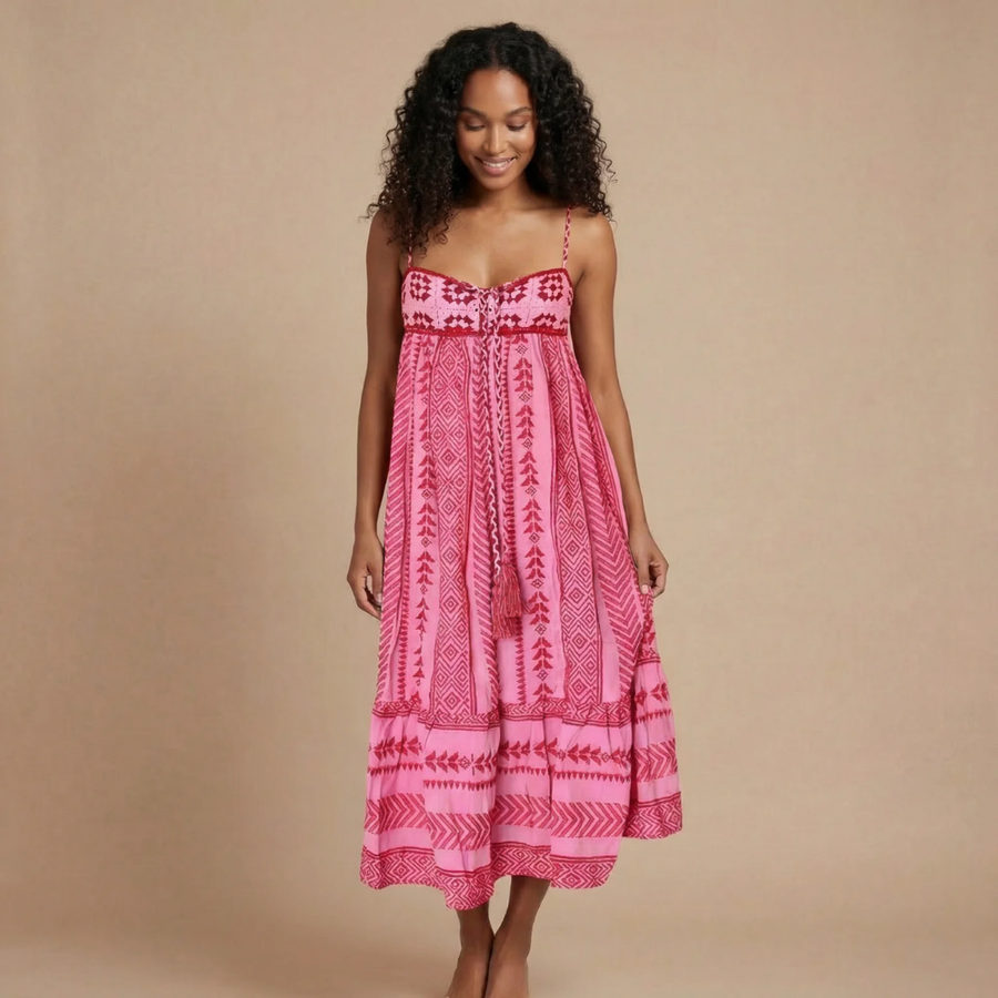 Sienna Smocked Midi Dress
