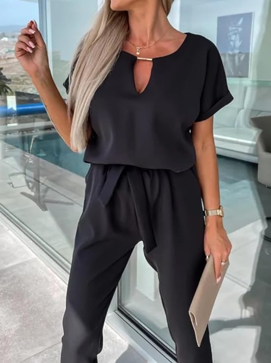 Solace Keyhole Wrap Jumpsuit