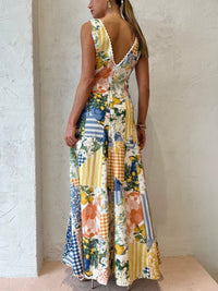 Solange Patchwork Maxi Dress