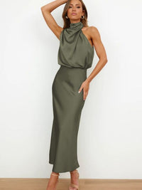 Solstice Draped Midi Dress