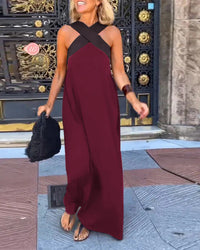 Stella Cross Maxi Dress