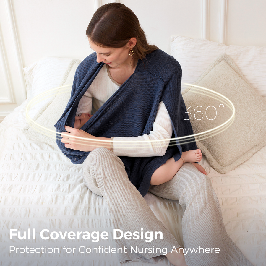 Taupe Peekaboo Nursing Poncho