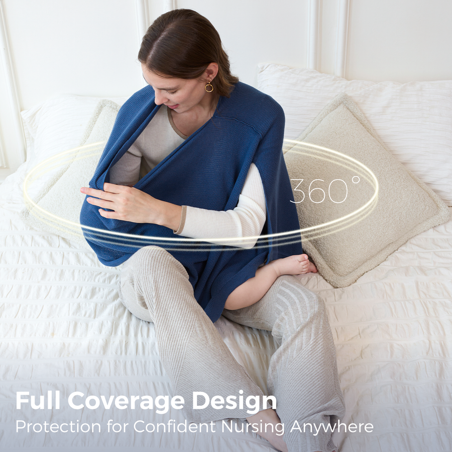 Taupe Peekaboo Nursing Poncho