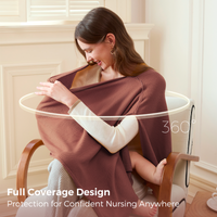 Taupe Peekaboo Nursing Poncho