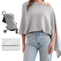Taupe Peekaboo Nursing Poncho
