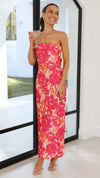 Pink/Red Floral Print