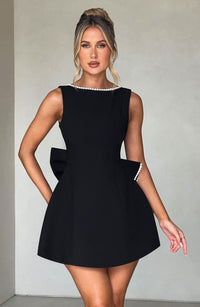 Victoria Bow Mini Dress