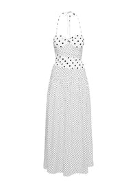 Vienna Polka Dot Maxi Dress