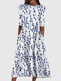 Karelieth | Sophisticated Midi Dress Blue
