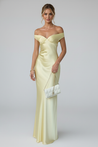 Anastasia | Women's Off Shoulder Fitted Maxi Dress