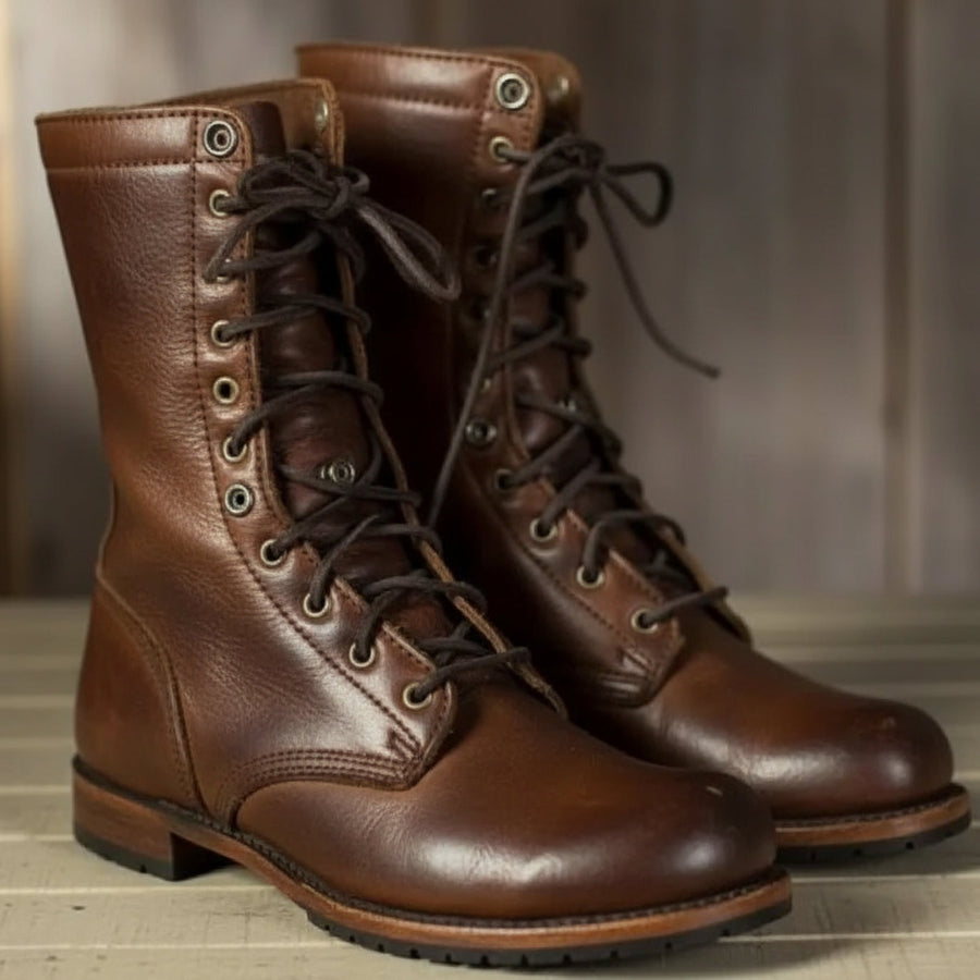 Andromeda | Women's Lace Up Mid Calf Boots