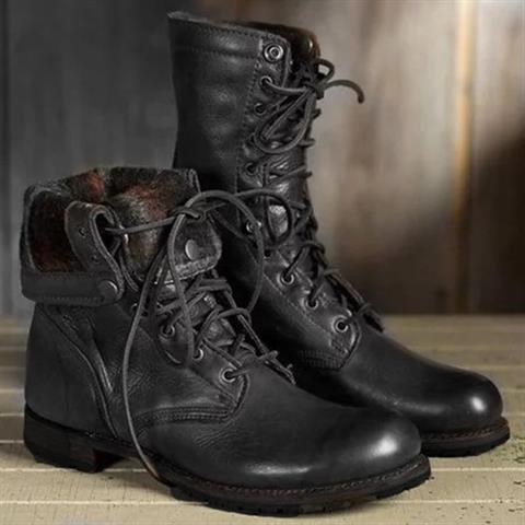 Andromeda | Women's Lace Up Mid Calf Boots
