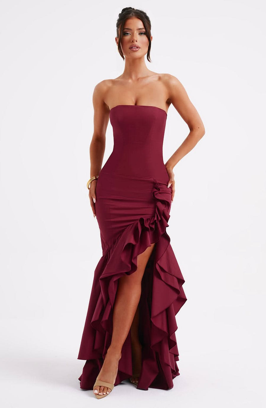 LINA | MAXI DRESS Burgundy