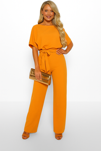 Anika | Women's Short Sleeve Straight Leg Jumpsuit
