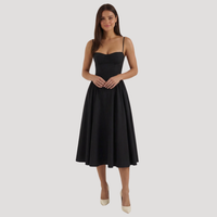 Anneliese | Women's Sweetheart Corset Midi Dress