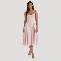 Anneliese | Women's Sweetheart Corset Midi Dress