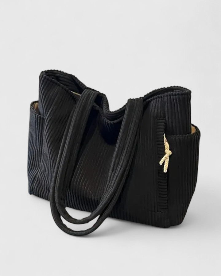 Arabella | Women's Ribbed Texture Tote Bag