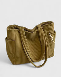 Arabella | Women's Ribbed Texture Tote Bag