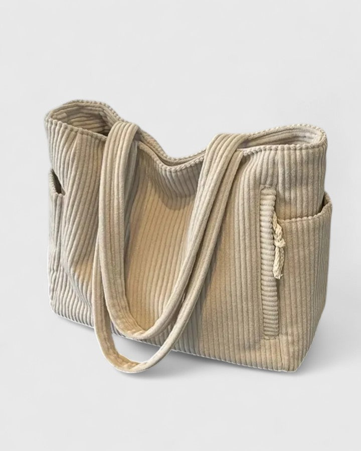 Arabella | Women's Ribbed Texture Tote Bag