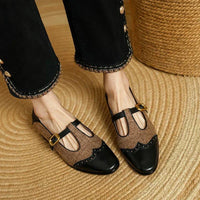 Araminta | Women's T-Strap Mary Jane Low Heel Shoes