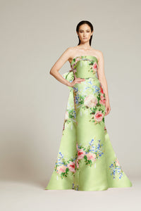 Audrey+Brooks - 6430 - Strapless Gown with Bow and Train