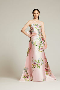 Audrey+Brooks - 6430 - Strapless Gown with Bow and Train