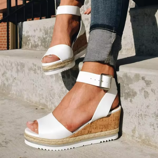 Aurelia | Women's Platform Wedge Ankle Strap Sandals