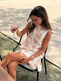 Aurelie | Women's Floral Sleeveless Mock Neck Mini Dress
